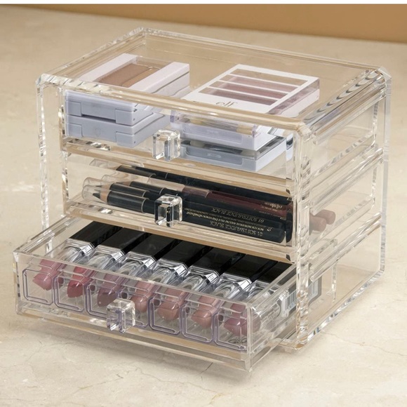 Acrylic Jewelry Chest with Three Drawers - Picture 3 of 4